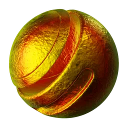 Iridescent Metal Gold Rough