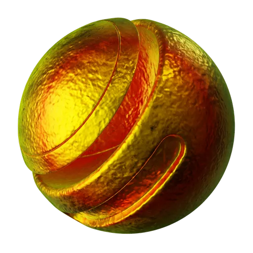 Iridescent Metal Gold Rough