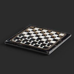 Checkers marble