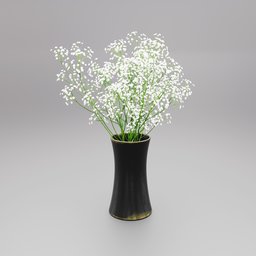 Vase with small flowers