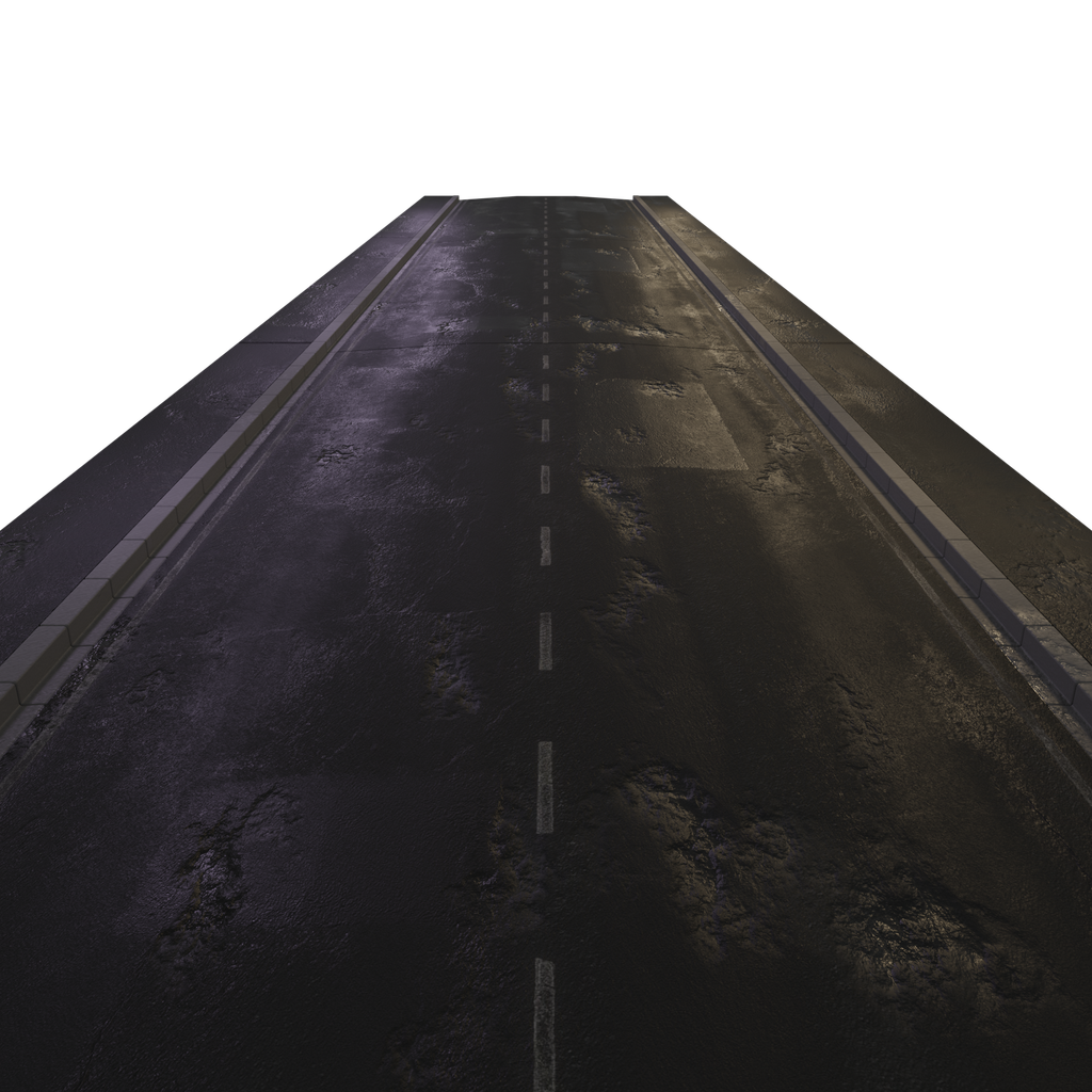Road module damaged | Urban Environment models | BlenderKit