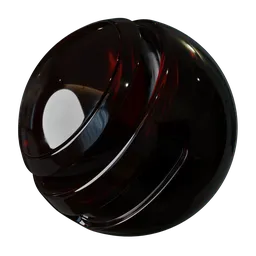 Highly reflective brown PBR material for 3D plastic bottle modeling in Blender, compatible with Cycles and Eevee.