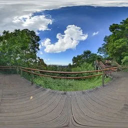 Cloudy viewing area during the day