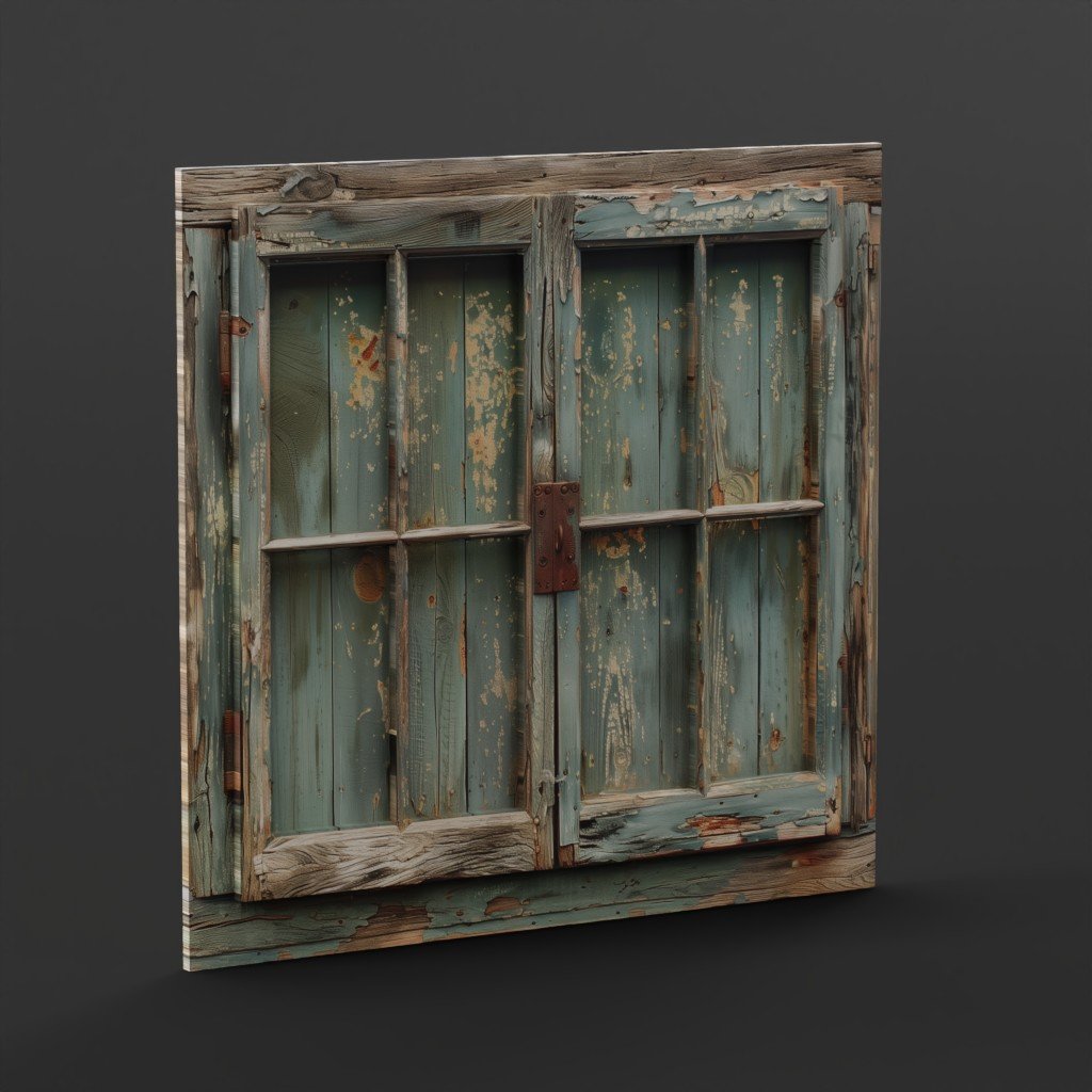 Old window - T - 53 | Windows models | BlenderKit