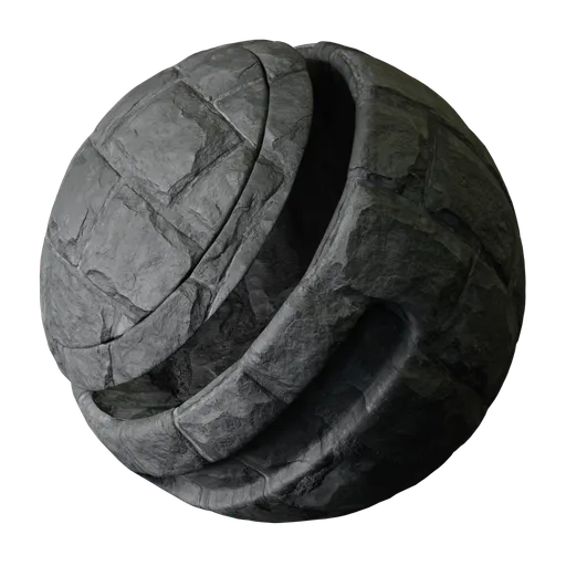 Gray Stone Masonry Brick