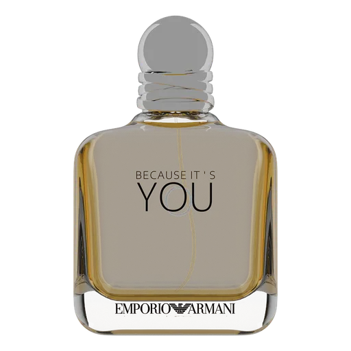 Detailed 3D model of a perfume bottle, Blender render-ready, high-quality texturing, transparent cap.