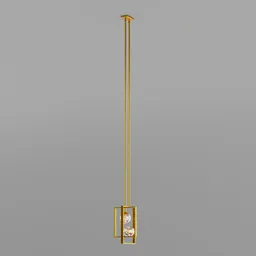 Sleek Evergreen Lines Bronze Pendant