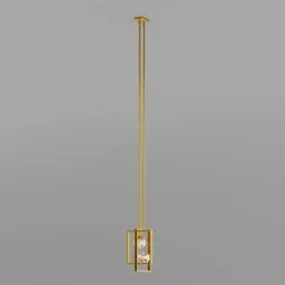 Sleek Evergreen Lines Bronze Pendant