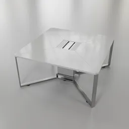 Conference table 8 seats white