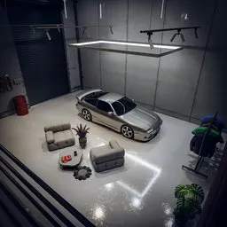 Industrial Car Garage studio + 182SX
