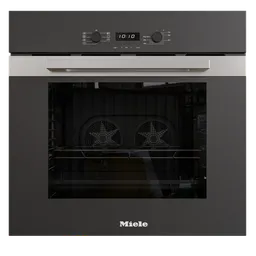 Realistic 3D model of a modern oven with digital display, rendered in Blender Cycles, available in .blend format.