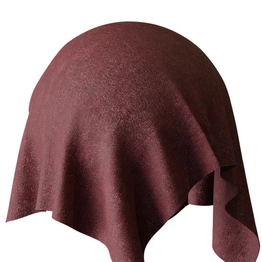 High-resolution photoscanned red fabric texture for 3D Blender, perfect for PBR material needs.