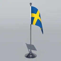 Sweden Table Flag