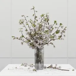 White Sakura Bouquet