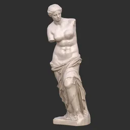 Clean Venus de Milo Statue