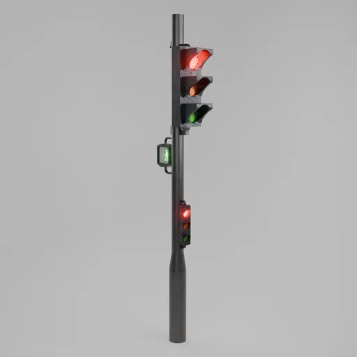 Urban Traffic Light (Rigged)
