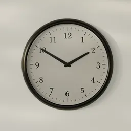 Classic Wall Clock Black