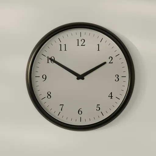 Classic Wall Clock Black