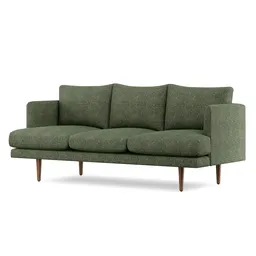 Burrard Forest Green Sofa 3 Seaters