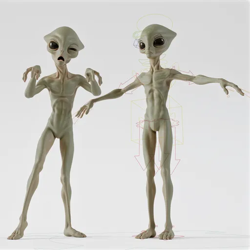 Stylized Alien Fully Rigged