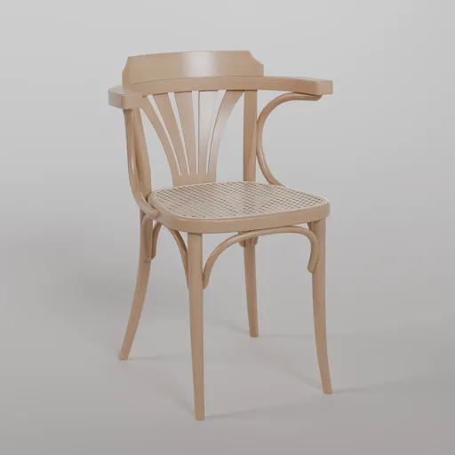 24 Armchair B0 - natural varnish