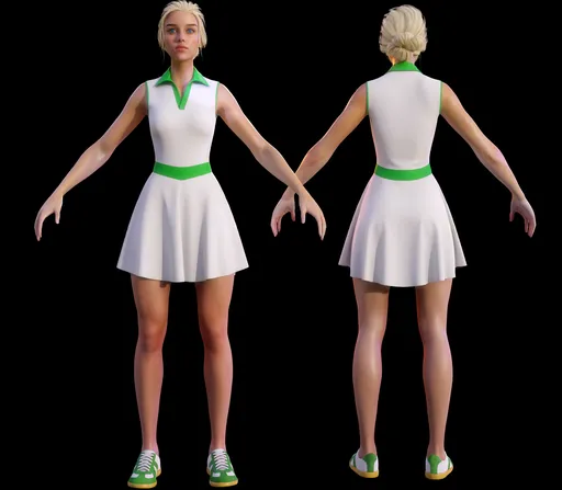 Sporty Tennis Girl