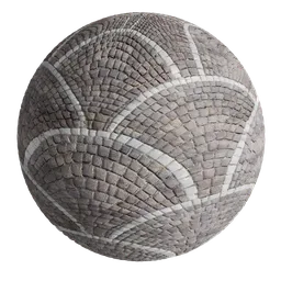 Cobble Stone Paving Fan