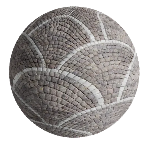Cobble Stone Paving Fan