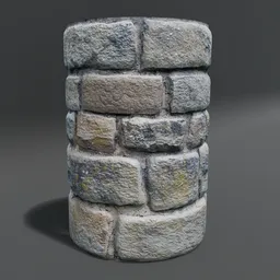 Stone Cylinder Post Pillar Blocks