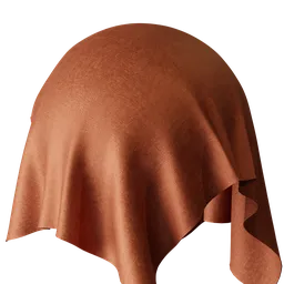 Plain Orange Chenille