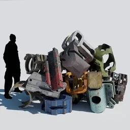 Urban industrial trash
