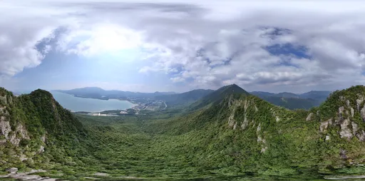 Green tree mountain cloud bluesky