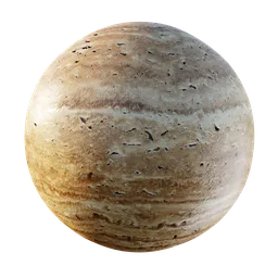 High-resolution PBR cracked stone texture for 3D modeling with sediment layers and displacement detail.