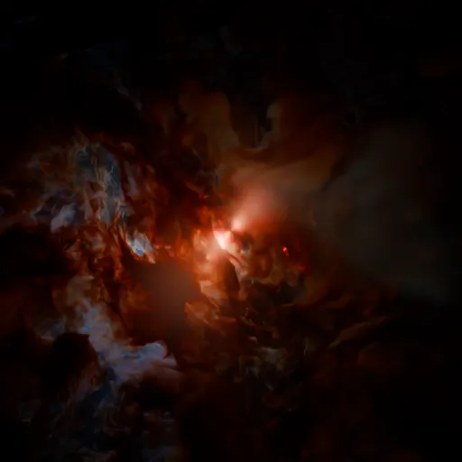 Volumetric Protostar Nebula Deep Space