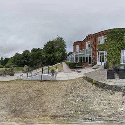 Garden house cloudly tree