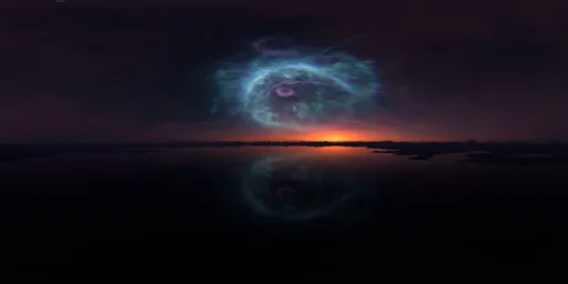 Sci-fi Colorful Twilight Sky