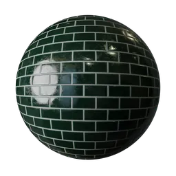 Japanese Oribe Green Tile 100x50mm