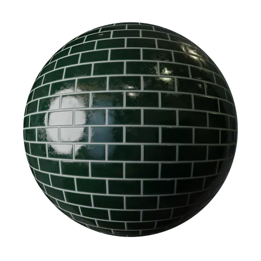 Japanese Oribe Green Tile 100x50mm