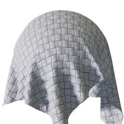 White Woven Leather
