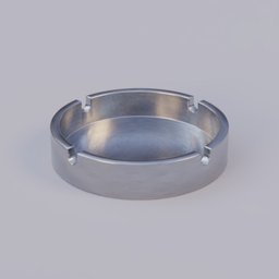 brushed steel ash tray