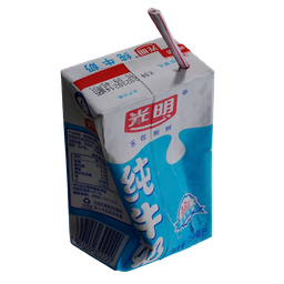 "3D model of a Milk Box for Blender 3D, featuring a toothbrush and rendered with blue edges. Perfect for food and drink related projects."