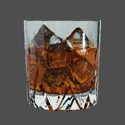 Glass of whisky Jack daniels