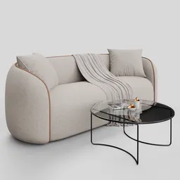 GDF Studio 3-Seater Boucle Sofa
