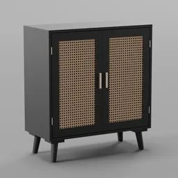 Century Rattan Cabinet