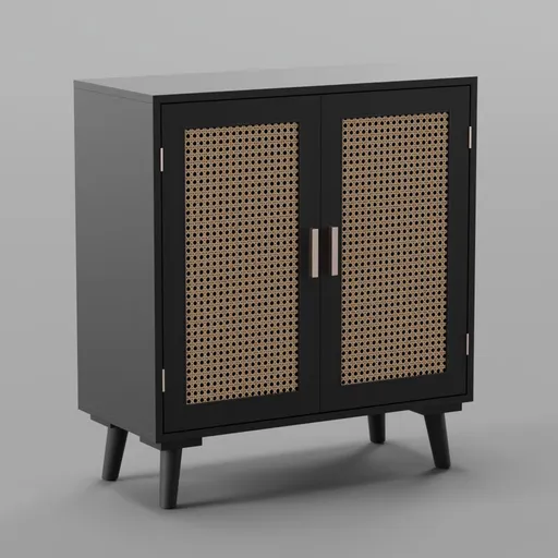 Century Rattan Cabinet
