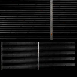 Unmodified metal Fence