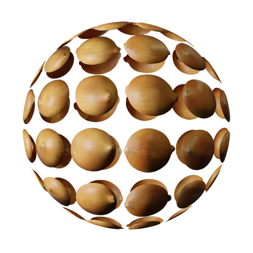 High-resolution organic Onion Atlas PBR material for Blender 3D and other 3D apps.