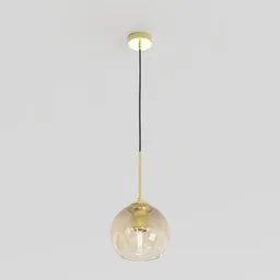 Brass ceiling light