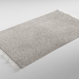 Detailed 3D model of a textured carpet created in Blender using procedural materials, showcasing fine threads and realistic shading.