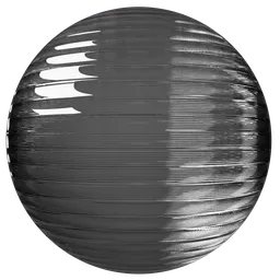 Fluted Inverted Glass